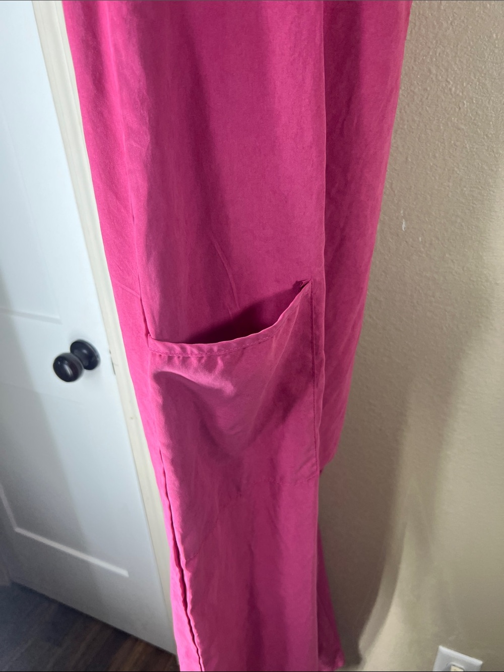 Women's Hot Pink Overalls Jumpsuit - Picture 2 of 10